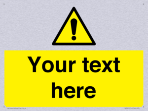 WV3001: Custom warning safety sign