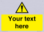 WV3001: Custom warning safety sign