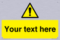 WV3001: Custom warning safety sign