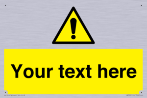 WV3001: Custom warning safety sign