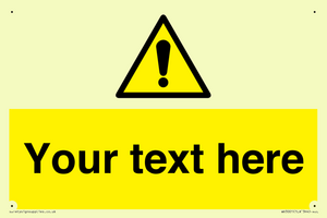 WV3001: Custom warning safety sign