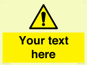 WV3001: Custom warning safety sign