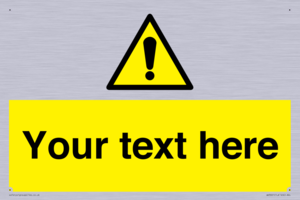 WV3001: Custom warning safety sign