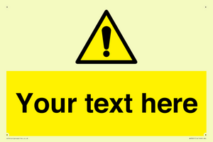 WV3001: Custom warning safety sign