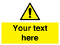 WV3001: Custom warning safety sign