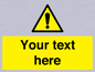 WV3001: Custom warning safety sign