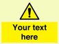 WV3001: Custom warning safety sign