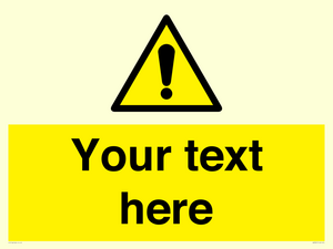 WV3001: Custom warning safety sign