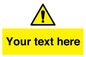 WV3001: Custom warning safety sign