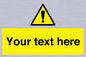 WV3001: Custom warning safety sign