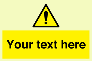 WV3001: Custom warning safety sign