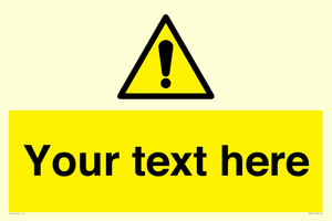 WV3001: Custom warning safety sign