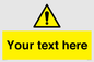 WV3001: Custom warning safety sign