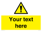 WV3001: Custom warning safety sign