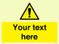 WV3001: Custom warning safety sign