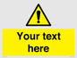 WV3001: Custom warning safety sign
