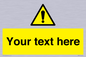 WV3001: Custom warning safety sign