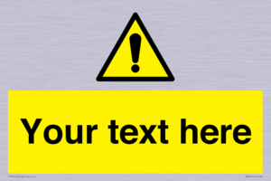 WV3001: Custom warning safety sign