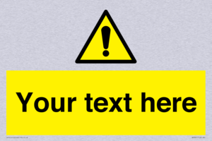 WV3001: Custom warning safety sign