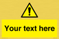 WV3001: Custom warning safety sign