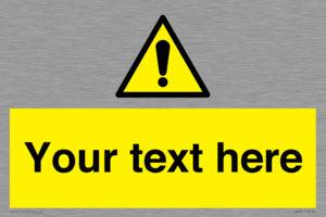 WV3001: Custom warning safety sign