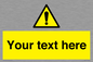 WV3001: Custom warning safety sign