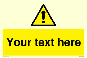 WV3001: Custom warning safety sign