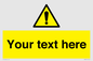WV3001: Custom warning safety sign
