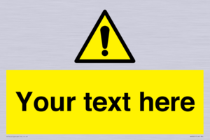 WV3001: Custom warning safety sign