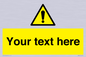 WV3001: Custom warning safety sign