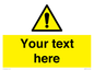 WV3001: Custom warning safety sign