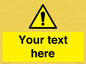 WV3001: Custom warning safety sign
