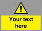 WV3001: Custom warning safety sign