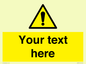 WV3001: Custom warning safety sign
