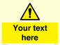 WV3001: Custom warning safety sign