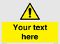 WV3001: Custom warning safety sign