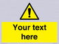WV3001: Custom warning safety sign