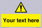 WV3001: Custom warning safety sign