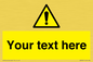 WV3001: Custom warning safety sign
