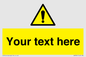 WV3001: Custom warning safety sign