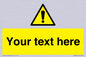 WV3001: Custom warning safety sign