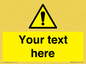 WV3001: Custom warning safety sign