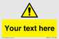 WV3001: Custom warning safety sign
