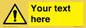 WV3001: Custom warning safety sign