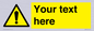 WV3001: Custom warning safety sign