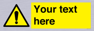 WV3001: Custom warning safety sign