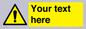 WV3001: Custom warning safety sign
