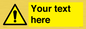 WV3001: Custom warning safety sign