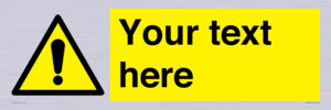 WV3001: Custom warning safety sign