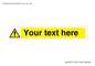 WV3001: Custom warning safety sign